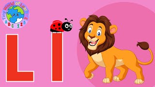 Best Learning Video For Toddlers Learn The Letter L  Phonics ABC Songs For Kids  New Video [upl. by Lattimer]