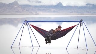 Nomad™ Stand Hammocking at The Bonneville Salt Flats [upl. by Jarrid]