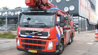 Brandweer Hoogwerker LeidschendamVoorburg 155150 met spoed naar een woningbrand in Rijswijk [upl. by Eladnor]