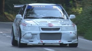 BEST OF Mitsubishi Lancer EVO at Swiss Hillclimb 2013 EVO VI VII VIII IX and X [upl. by Yekciv285]