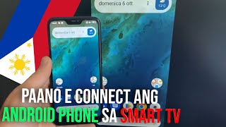 Paano e connect ang Android phone sa Smart TV  screen mirroring  tutorial [upl. by Granlund]