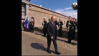 putin attend main navy day prade in st Petersburg [upl. by Atteiram]