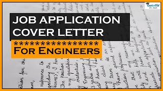 Job Application for Civil Engineer Post  Cover Letter for Engineers  LearnVid Dr Dipti [upl. by Eidac]