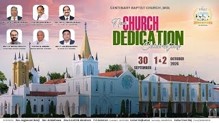 NEW CHURCH DEDICATIONCENTENARY BAPTIST CHURCH CHRISTIAN COLONY WARANGAL  01102024 [upl. by Pelson]