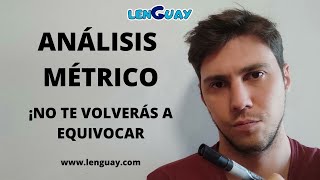 Análisis métrico Comentario de texto Bachillerato ESO y Selectividad lengua 7 EVAU PEVAU [upl. by Phyllys]