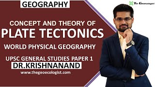 Plate Tectonics Theory  World Physical Geography  Geomorphology  Dr Krishnanand [upl. by Aiuqcaj]