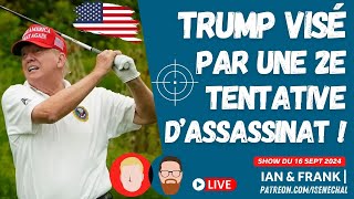 TRUMP visé une par une 2E tentative dASSASSINAT  🇺🇸 [upl. by Nosecyrb]