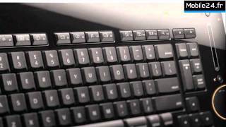 Clavier sans fil Logitech diNovo Edge  Noir  Silver [upl. by Imiaj635]