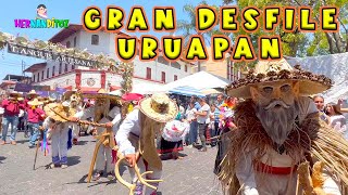 Asombroso y Tradicional Desfile de Artesanos en Uruapan Michoacán 2023 [upl. by Narine]