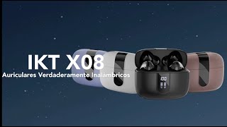 IKT X08 Auriculares Inalámbricos Bluetooth 53 [upl. by Ardiedak124]