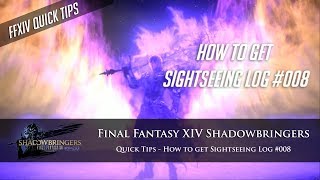 Sightseeing Log 008 Guide  FFXIV Shadowbringers Quick Tips 1 [upl. by Anaher768]