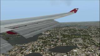 FSX Virgin Atlantic Landing Orlando [upl. by Annelg]