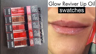 elf REVIVER LIP OILS  Lip Swatches amp Review [upl. by Mindy]