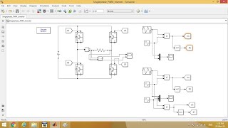 Single Phase Full Bridge Inverter Simulation with SPWM by Pavan Mehta [upl. by Relyt]