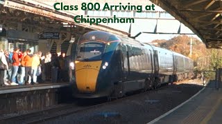 A Class 800 Arriving At Chippenham Station 251123 [upl. by Bartholomeo81]