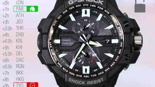 Tutoriel  Régler le fuseau horaire sur une GShock GWA1000 [upl. by Rennane]