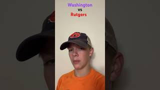 Washington vs Rutgers Game Prediction collegefootballfootballsportsfridaynightfootball [upl. by Asiralc]