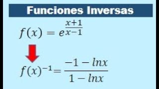 Inversa de una funcion exponencial con exponente fraccionario [upl. by Ydne]