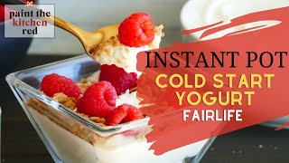 Instant Pot Cold Start No Boil Yogurt [upl. by Bogie]