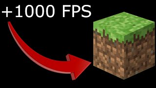 1000 FPS JAK MIEĆ WIĘCEJ FPS W MINECRAFT  PORADNIK [upl. by Cired493]