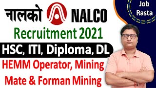 NACLO Recruitment 2021 ¦¦ NALCO Online Form 2021 ¦¦ NALCO Vacancy 2021 Notification amp Eligibility [upl. by Avek]