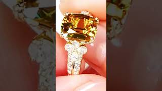 Sphene Ring by Kat Florence diamond finediamonds jewelry highendjewelry designerjewelry [upl. by Luahs400]