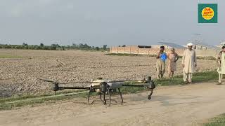 Drone spray in SugarcaneCoragen spray against borers Pak Agrin [upl. by Aicyle]