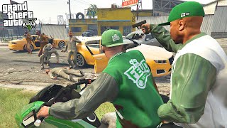 GTA 5 FRANKLIN amp FAMILIES  TAKING OVER TERRITORY  GANG MOD GTA 5 MODS [upl. by Jenine]