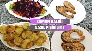 A101 SOMON BALIĞI SOMON BALIĞI NASIL PİŞİRİLİR    2 KİŞİLİK İRMİK HELVASI [upl. by Susy]