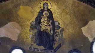 Theotokos mosaic apse Hagia Sophia Istanbul [upl. by Antonin]