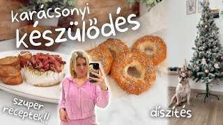 Első karácsonyi vlog • díszítés receptek shopping [upl. by Eibba322]