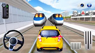 ✅2X Bullet Train VS Car Crash Race Driving  3D Driving Class Simulator  Android Gameplay [upl. by Makell]