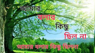 আমার বলার কিছু ছিলনা।। amr bolar kichu cilo na।। Bangla old song [upl. by Otrebogad]