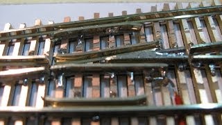 N scale vlog 76 Eerste zelfbouw wissel First handlaid 6 n scale turnout [upl. by Siana173]