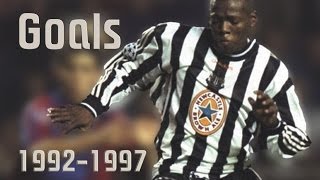 Faustino Asprilla ► ● 19921997 goals and skills  NEW CASTLE UNITED [upl. by Hodges138]