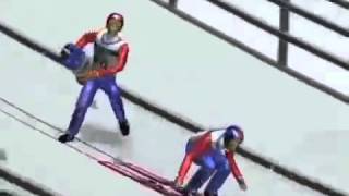 Epic Japanese Ski Jump Game WTF [upl. by Honebein51]