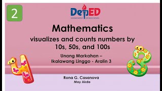 Mathematics 2  Visualizes and counts numbers by 10s 50s and 100s [upl. by Nibot]