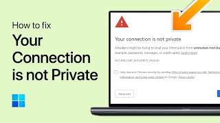 How To Fix “Your Connection Is Not Private” Error on Browsers [upl. by Anire]