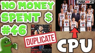 NO MONEY SPENT SERIES 46  FACING MY TOUGHEST OPPONENT YET THE HOF CPU NBA 2K21 MyTEAM [upl. by Philbin]