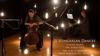 BRAHMS 21 Hungarian Dances Arr Piatti No 4 in D Minor Nancy GreenR Larry Todd [upl. by Bourque804]