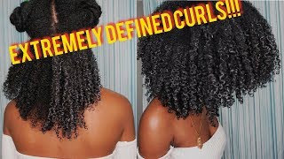 HOW TO  SHINGLING METHOD FOR EXTREMELY DEFINED CURLS  NATURAL HAIR [upl. by Thebazile]