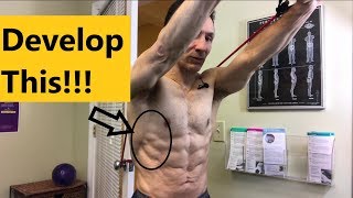 2 Great Serratus Anterior Exercises With Resistance Bands [upl. by Enid806]