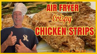 AIR FRYER CRISPY CHICKEN STRIPS  Richard in the kitchen [upl. by Sidoeht]