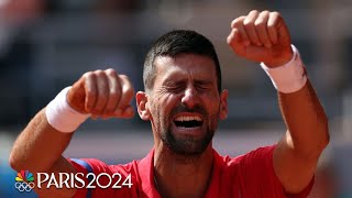 Tennis Breakdown Novak Djokovic wins gold Italy makes history  Paris Olympics  NBC Sports [upl. by Nadabas]