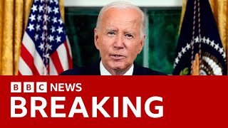 Joe Biden says he quit presidential race to unite party and country  BBC News [upl. by Granese]