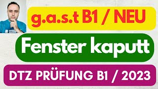 gast B1  DTZ Prüfungsvorbereitung  Übungssatz  formelle Briefe schreiben B1  Fenster kaputt [upl. by Giarc501]