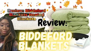 Review Biddeford Blankets Heated Blankets [upl. by Ydnec]