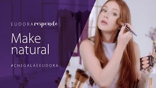 Como Fazer Maquiagem Natural com Marina Ruy Barbosa  Eudora [upl. by Acnaiv]