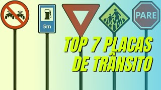 TOP 7 PLACAS DE TRÂNSITO [upl. by Armahs]