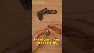 🔧 HOW TO INSTALL NATURAL GAS CSST FITTING  ​🅹🅾🅴 🅹🅴🆃 ​ asmr diyhomerenovation [upl. by Tnilc]